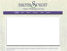 Tablet Screenshot of birthspirit.com